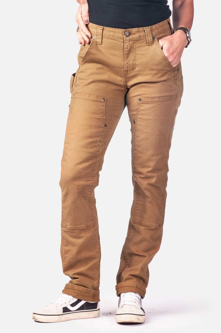 Dovetail Workwear Women's 18/30 Saddle Brown Maven X Pants Canvas Utility S7-1